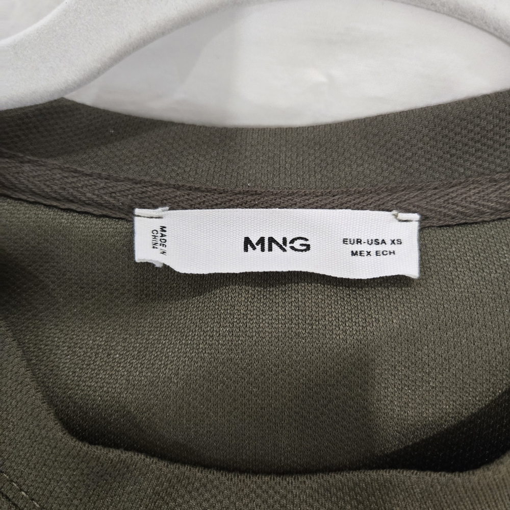 Mango Olive Green Cropped Trousers & Sweatshirt Set - Picture 4 of 6